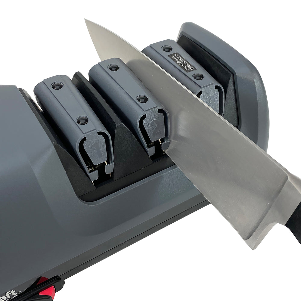 Master Grade® Grey Metal Heavy-Duty Electric Knife Sharpener - 13