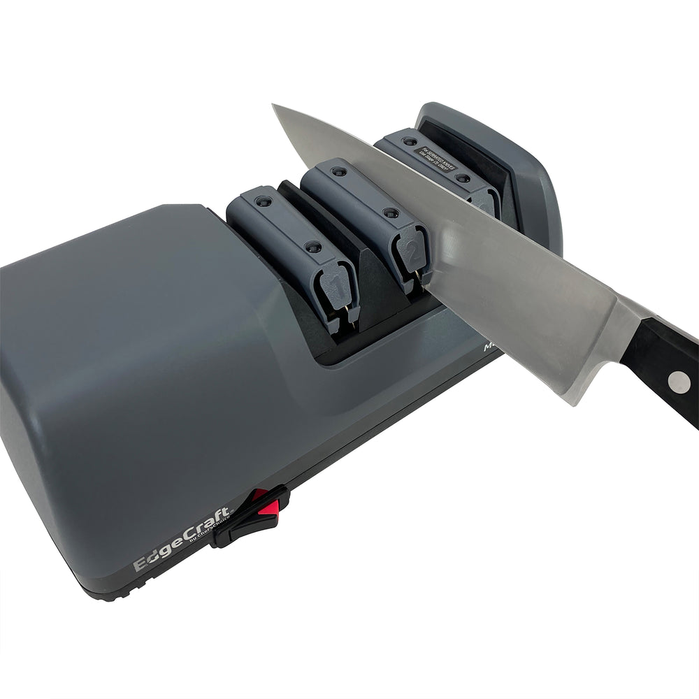 Enutogo Electric Knife Sharpener, Professional 2-Stages Knife Sharpeners  with Diamond Abrasives for 20-Degree Straight Edge, Knife Sharpener for